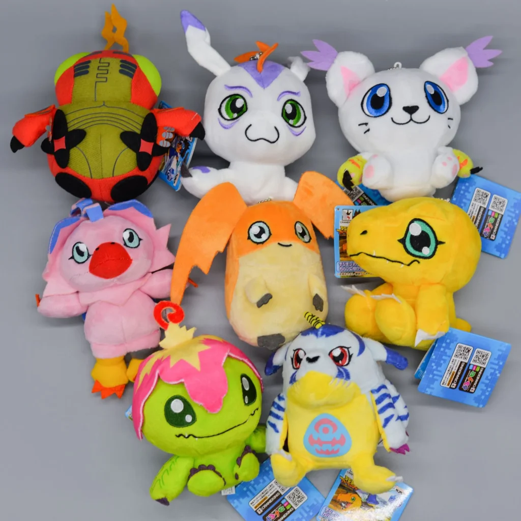 10cm Digimon Adventure Patamon Tailmon Gomamon Patamon Piyomon Agumon Tentomon Key chain Doll Plush Pendant Gift - Digimon Merch