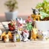 9pcs Set Digimon Adventure Tailmon Gomamon Patamon Gabumon Tentomon Palmon Piyomon Agumon Anime Model Toy Doll 1 - Digimon Merch