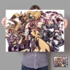 Anime Digimon Poster Wall Art Canvas Painting Taichi Yagami Yamato Ishida Agumon Tyrannosaurus Battle Tyrannosauru Decorate 11 - Digimon Merch