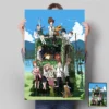 Anime Digimon Poster Wall Art Canvas Painting Taichi Yagami Yamato Ishida Agumon Tyrannosaurus Battle Tyrannosauru Decorate 16 - Digimon Merch