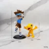 Digimon Adventure Figure 8 17cm Yagami Taichi Agumon Ishida Yamato Gabumon Yagami Hikari Tailmon Takaishi Takeru 1 - Digimon Merch