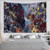 Digimon Anime Tapestry Cartoon Tapestry Art Science Fiction Room Home Decor Wall Hanging Sheets 9 - Digimon Merch