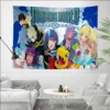 Digimon Anime Tapestry Tapestry Art Printing Indian Buddha Wall Decoration Witchcraft Bohemian Hippie INS Home Decor 1 - Digimon Merch