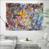 Digimon Anime Tapestry Tapestry Art Printing Indian Buddha Wall Decoration Witchcraft Bohemian Hippie INS Home Decor - Digimon Merch