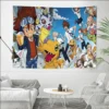 Digimon Anime Tapestry Tapestry Art Printing Indian Buddha Wall Decoration Witchcraft Bohemian Hippie INS Home Decor 3 - Digimon Merch