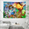 Digimon Anime Tapestry Tapestry Art Printing Indian Buddha Wall Decoration Witchcraft Bohemian Hippie INS Home Decor 4 - Digimon Merch