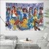 Digimon Anime Tapestry Tapestry Art Printing Indian Buddha Wall Decoration Witchcraft Bohemian Hippie INS Home Decor 7 - Digimon Merch