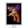 Digimon Poster Anime Cartoon Canvas Painting Home Decor Prints Cuadros Wall Art Painting Pictures Suitable For 7 - Digimon Merch