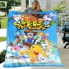 Digimon cartoon Printing blanket Children s Warm blanket Framine Soft and Comfortable Home Travel blanket Birthday - Digimon Merch