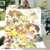 Digimon cartoon Printing blanket Children s Warm blanket Framine Soft and Comfortable Home Travel blanket Birthday 26 - Digimon Merch