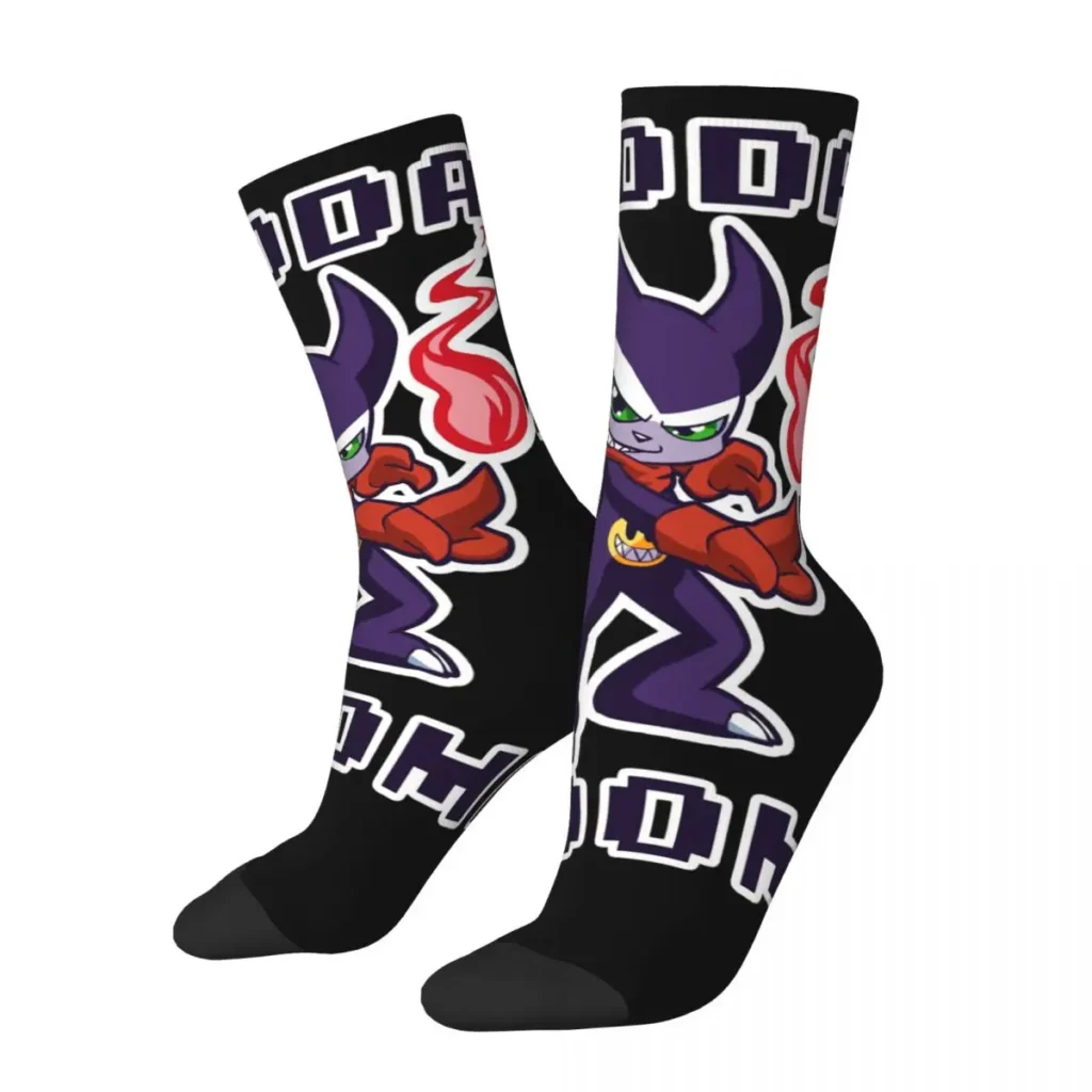 Funny Happy Men s Socks Badda Boom Retro Harajuku Digital Monster Digimon Anime Hip Hop Casual - Digimon Merch