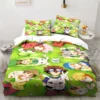 New Cartoon Digimon Printed Bedding Set Kid s Bedroom Duvet Cover Pillow Case Single Bed Double 1 - Digimon Merch