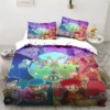 New Cartoon Digimon Printed Bedding Set Kid s Bedroom Duvet Cover Pillow Case Single Bed Double 12 - Digimon Merch