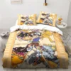 New Cartoon Digimon Printed Bedding Set Kid s Bedroom Duvet Cover Pillow Case Single Bed Double 15 - Digimon Merch