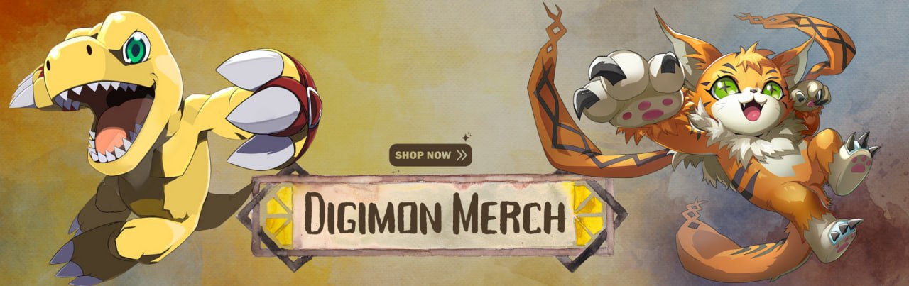 Digimon Merch Banner - Digimon Merch