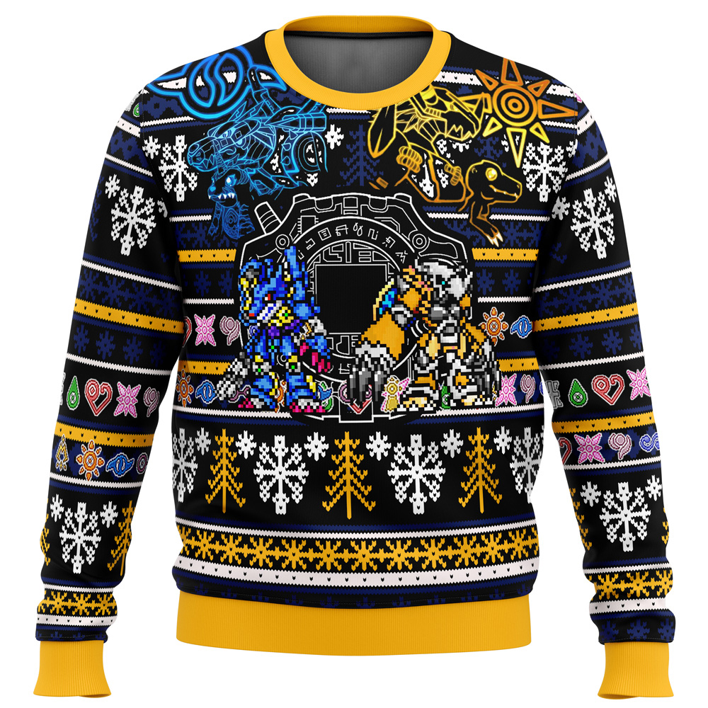 digimon ugly christmas sweater4b7ne - Digimon Merch